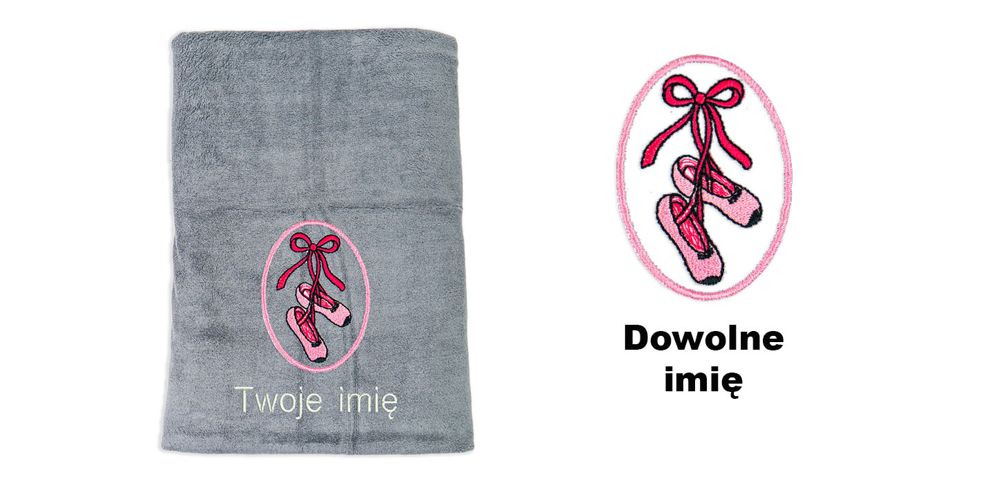 ręcznik szybkoschnący z mikrofibry dla baletnicy